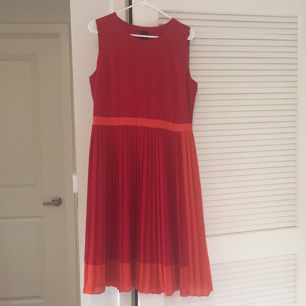 Red & Orange Cocktail Dress